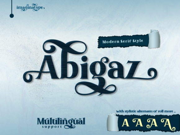 Abigaz: A Stylish Serif Font