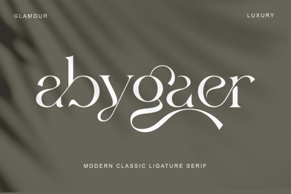 Abygaer: A Luxurious Serif Font for Marketers