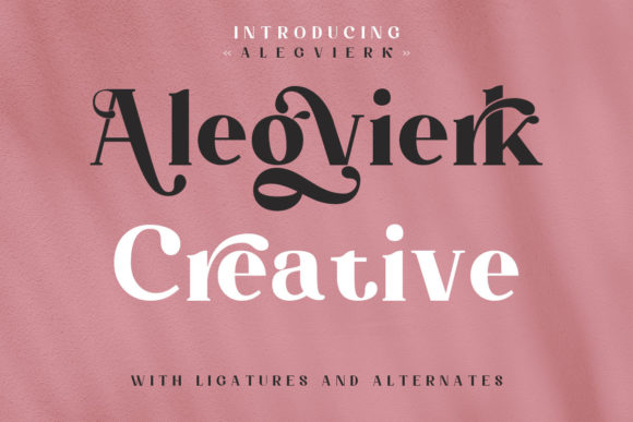 Alegvierk: A Serif Font for Real-World Design
