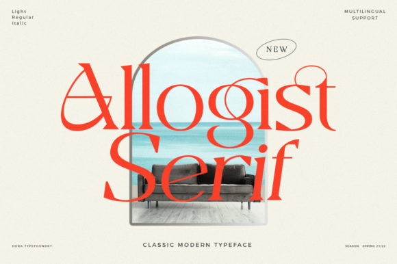 Allogist: A Serif Font for Creative Campaigns