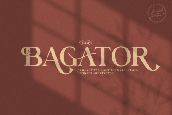 Bagator: A Stylish Serif Font for Crafters
