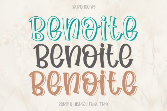 Benoite: A Quirky Serif Font