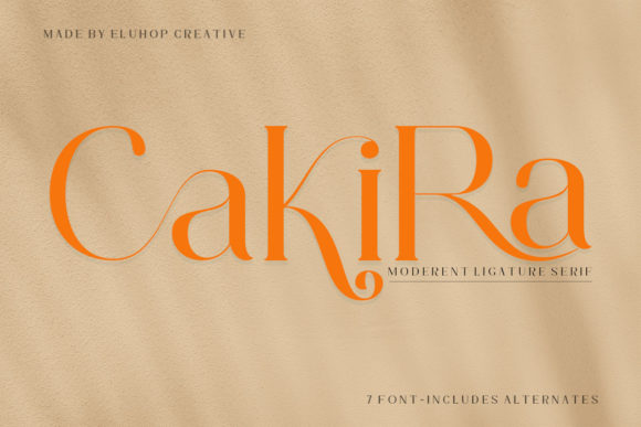 Cakira: A Classy Serif Font