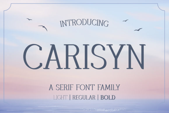 Carisyn: A Serif Font for Professional Branding
