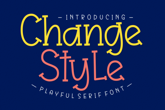 Change Style: A Sweet Serif for Creative Projects
