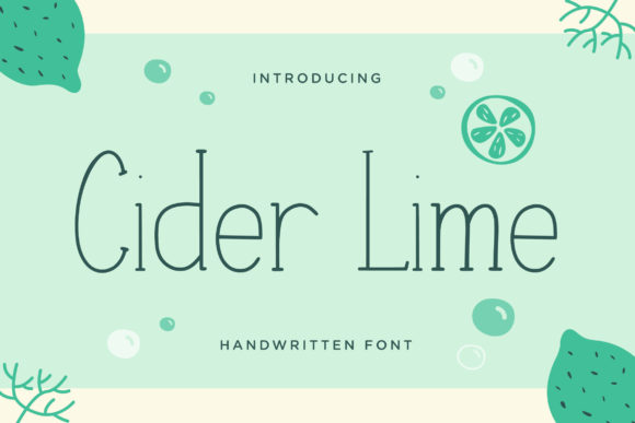 Cider Lime: A Stylish Serif Font for Web Design