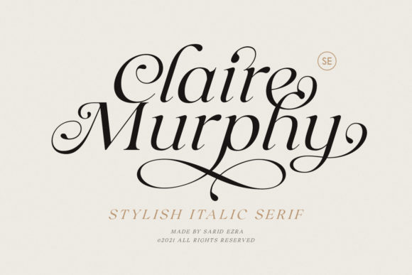 Claire Murphy Font: Elegant Style for Makers