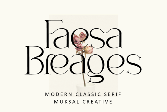 Faesa Breages: A Serif Font for Real-World Design