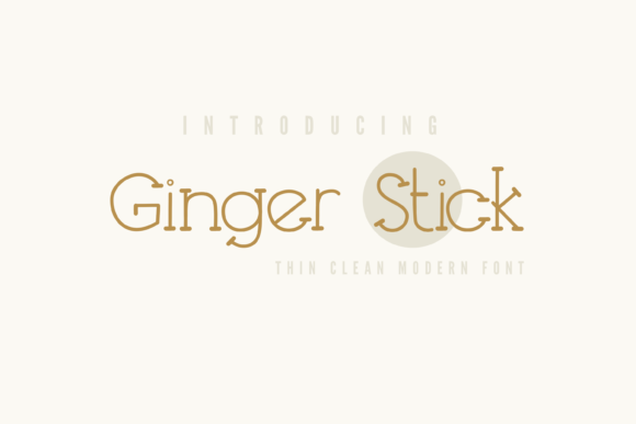 Ginger Stick: A Quirky Serif Font for Creative Projects