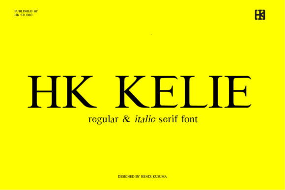 HK Kelie: A Serif Font for Elegant Design