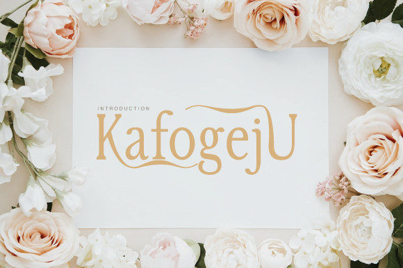 Kafogeju Font: Elegant Serif for Creative Projects