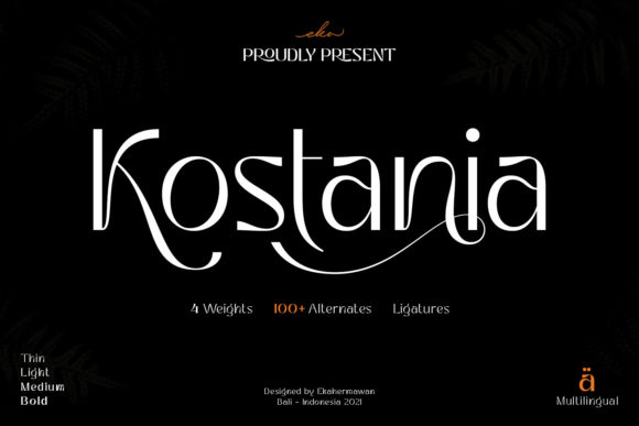 Kostania: A Versatile Serif Font