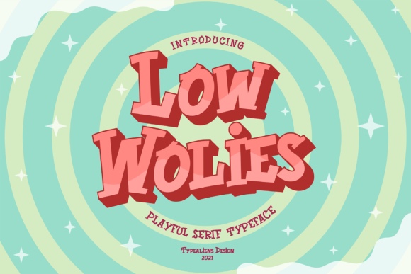 Low Wolies: A Playful Serif Font for Branding