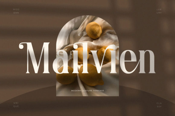 Mailvien: A Bold Serif for Creative Projects