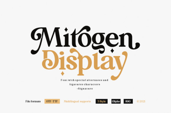Mitogen: A Charming Serif Font