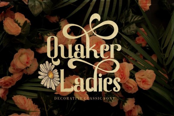 Quaker Ladies Font for Creative Projects