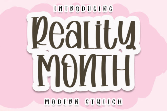 Reality Month Font: Elegant & Effective