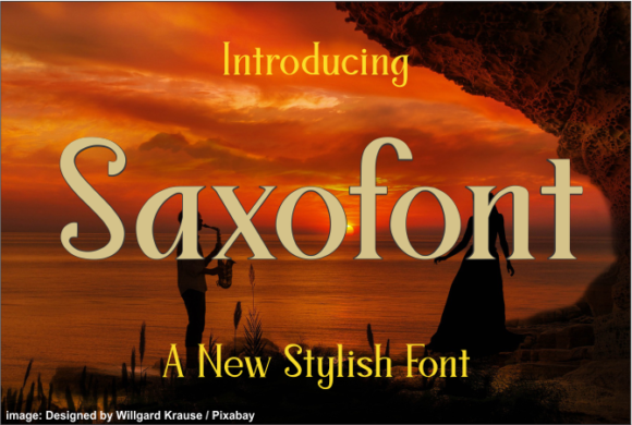Saxofont: A Stylish Serif for Business Branding