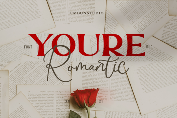 You re Romantic Font